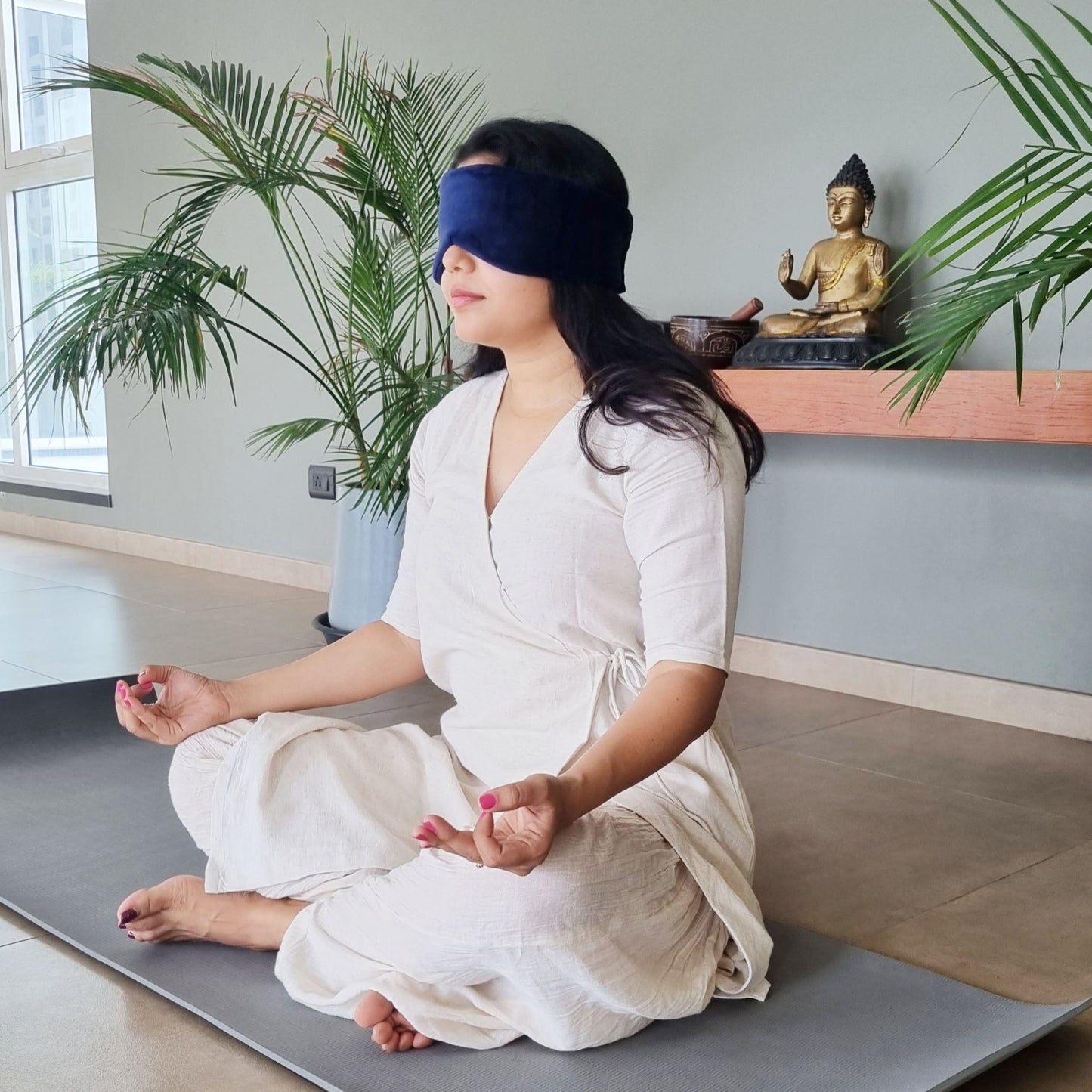 Premium meditation mask- Blue